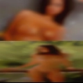 Naked woman over having with
