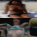 Mastebating girls pussy with