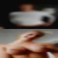 Horny while woman cooking