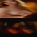 White women eats black from