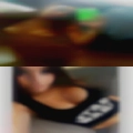 Single muscular lesbian strips