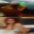 Female naked with just purse